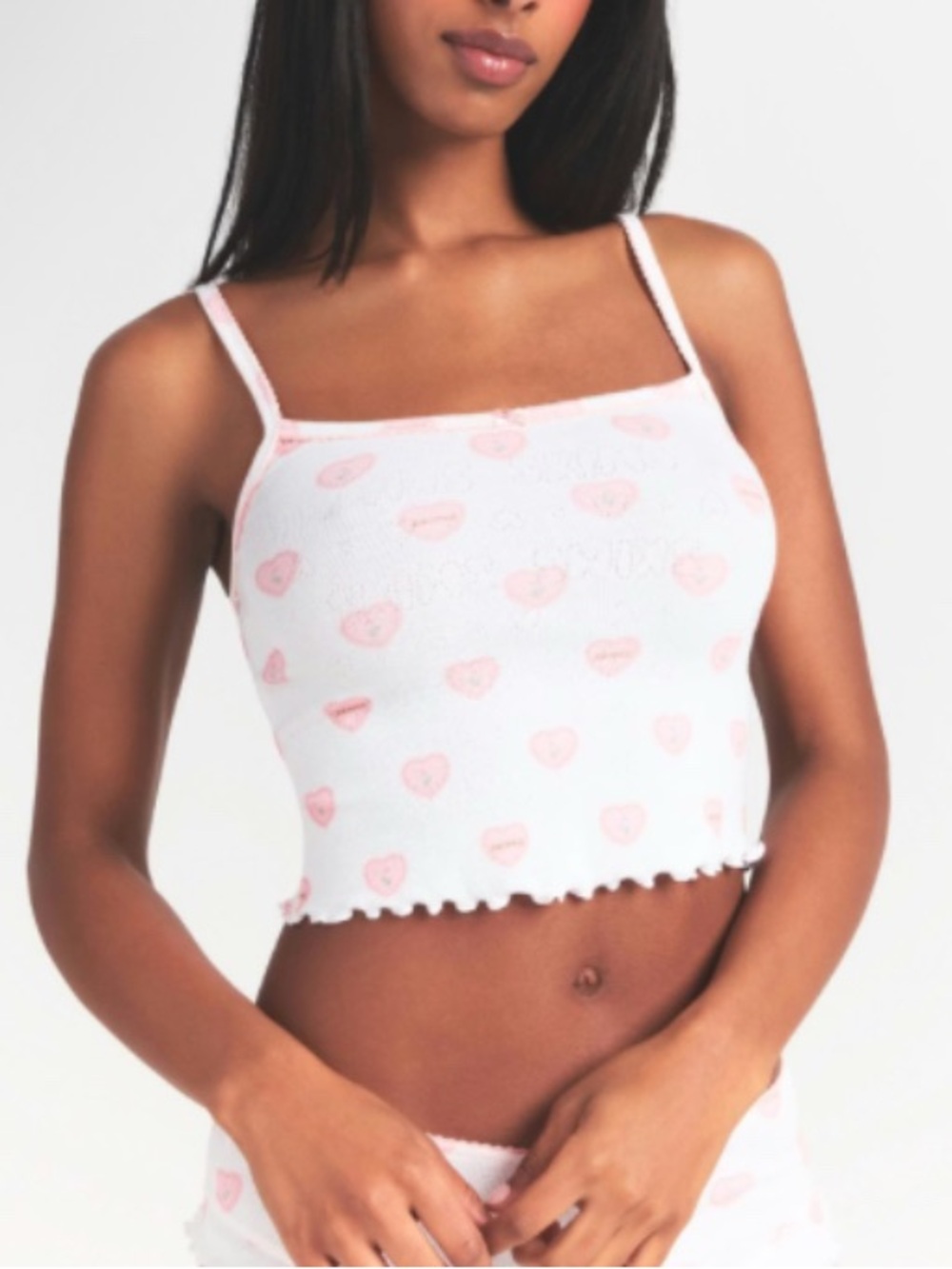 SKIMS Heart Cami Pajama Set S